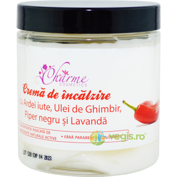 Crema de Incalzire cu Ardei Iute 250ml, CHARME, Unguente, Geluri Naturale, 1, Vegis.ro