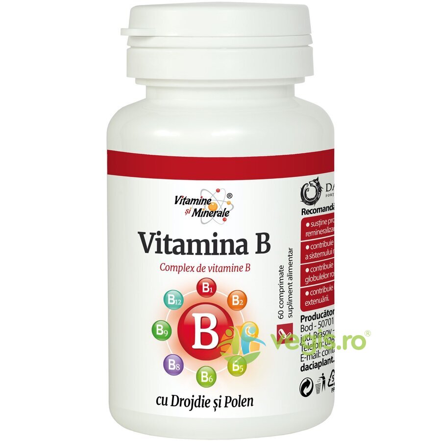 Vitamina B (Complex) 60Cpr DACIA PLANT