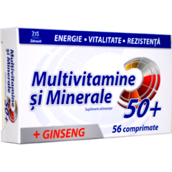 Multivitamine si Minerale + Ginseng 50+ 56cpr ZDROVIT