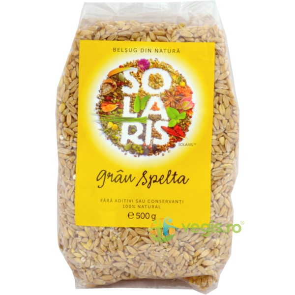 Grau Spelta 500g, SOLARIS, Cereale boabe, 1, Vegis.ro