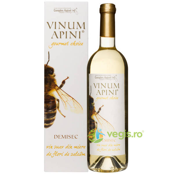 Vin Demisec din Miere de Flori de Salcam Vinum Apini 750ml, COMPLEX APICOL, Produse Apicole Naturale, 1, Vegis.ro