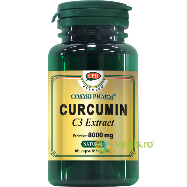 Curcumin C3 Extract 60cps Premium, COSMOPHARM, Capsule, Comprimate, 1, Vegis.ro