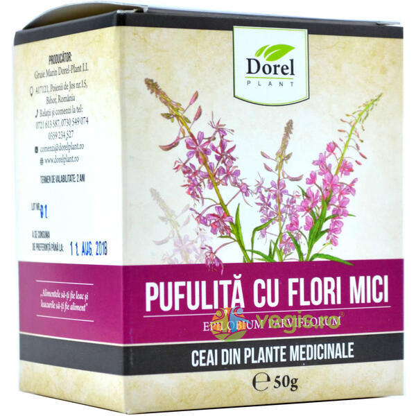 Ceai Pufulita cu Flori Mici 50g, DOREL PLANT, Ceaiuri vrac, 1, Vegis.ro