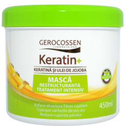 Keratin+ Masca Restructuranta Tratament Intensiv 450ml GEROCOSSEN