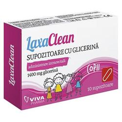 Laxaclean Supozitoare cu Glicerina Pentru Copii 1400mg 10 buc VITALIA PHARMA