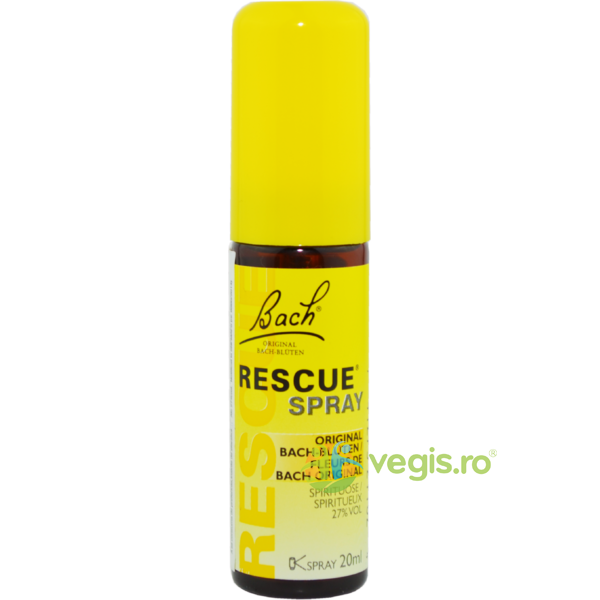 Rescue Remedy Spray 20ml, BACH ORIGINALS FLOWER REMEDIES, Remedii Florale, 1, Vegis.ro