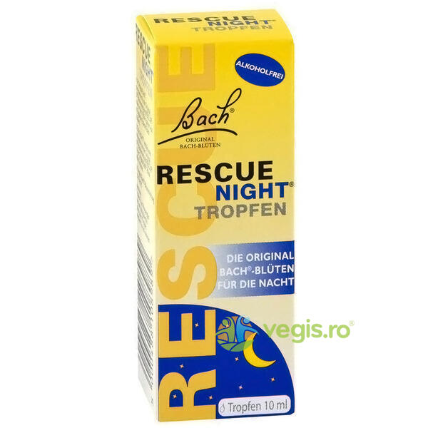 Rescue Night Picaturi 10ml, BACH ORIGINALS FLOWER REMEDIES, Remedii Florale, 3, Vegis.ro