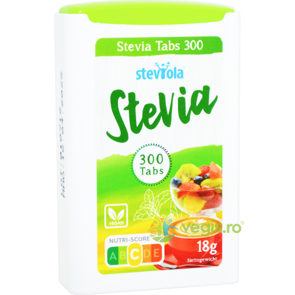 Steviola - Indulcitor Stevie 300 tablete, HERBAVIT, Indulcitori naturali, 1, Vegis.ro