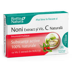 Noni Extract + Vitamina C Naturala 30cpr ROTTA NATURA