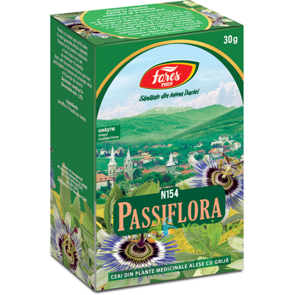 Ceai din Iarba de Passiflora (N154) 30g, FARES, Ceaiuri vrac, 1, Vegis.ro