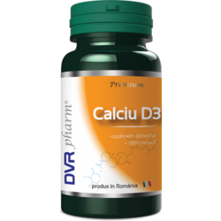 Calciu + Vitamina D3 60cps DVR PHARM