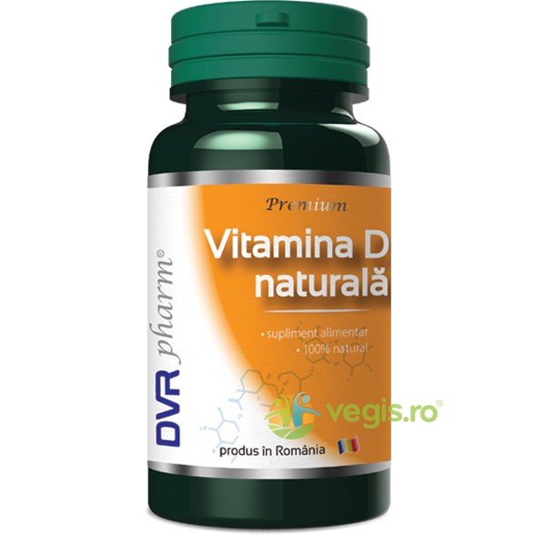 Vitamina D Naturala 60cps, DVR PHARM, Capsule, Comprimate, 1, Vegis.ro
