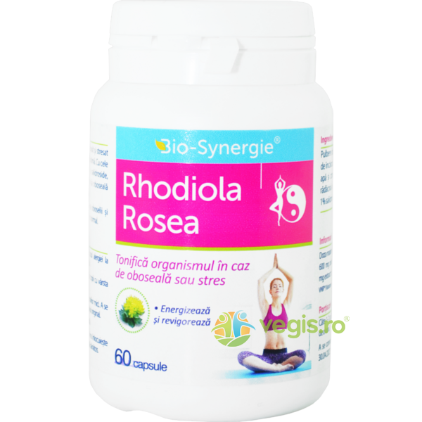 Rhodiola Rosea 60cps, BIO-SYNERGIE ACTIV, Capsule, Comprimate, 1, Vegis.ro