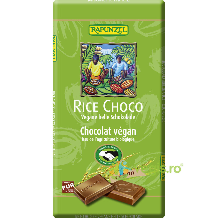 Ciocolata Vegana cu Lapte de Orez Ecologica/Bio 100g