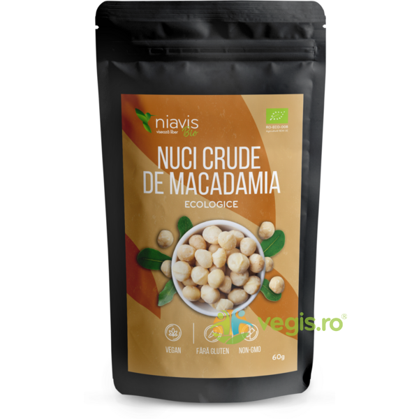 Nuci De Macadamia Ecologice/Bio 60g, NIAVIS, Nuci, Seminte, 1, Vegis.ro