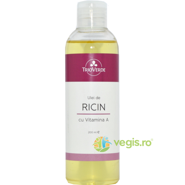 Ulei de Ricin Virgin cu Vitamina A 200ml, TRIO VERDE, Ulei de ricin, 1, Vegis.ro