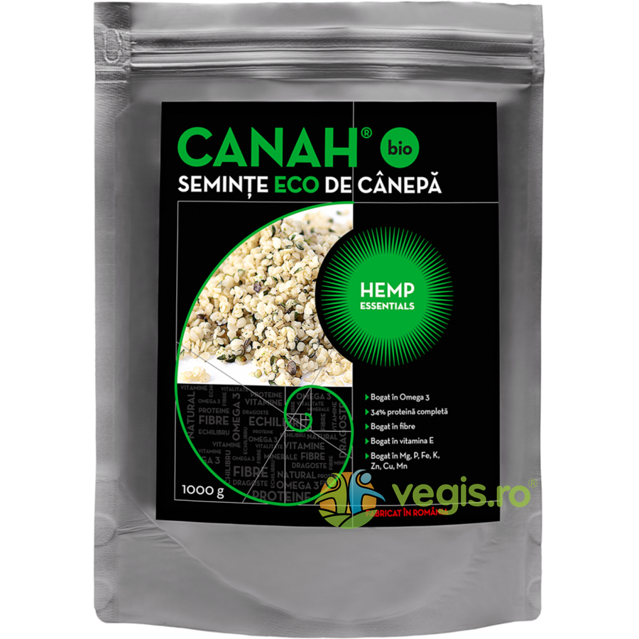 Seminte Decorticate de Canepa Ecologice/Bio 1kg