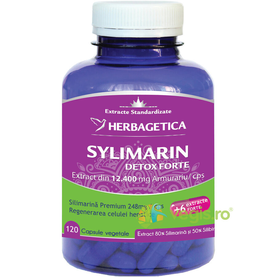 Sylimarin Detox Forte 120cps 120cps Capsule, Comprimate