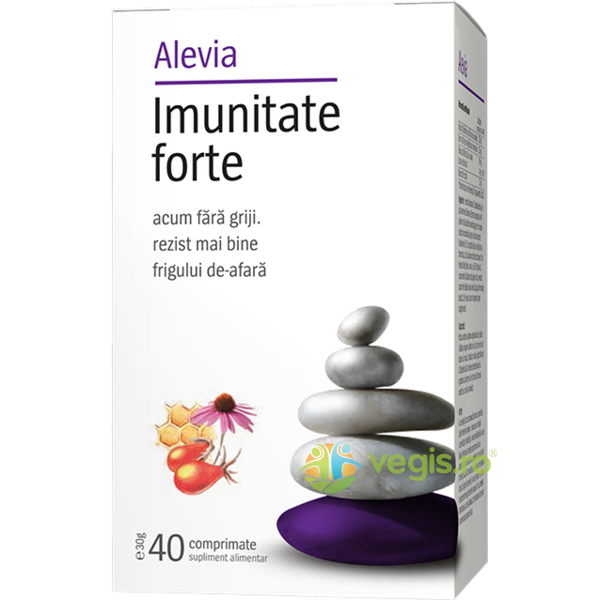 Imunitate Forte 40cpr + Ceai Imunitate 20dz Gratis, ALEVIA, Pachete Suplimente, 3, Vegis.ro