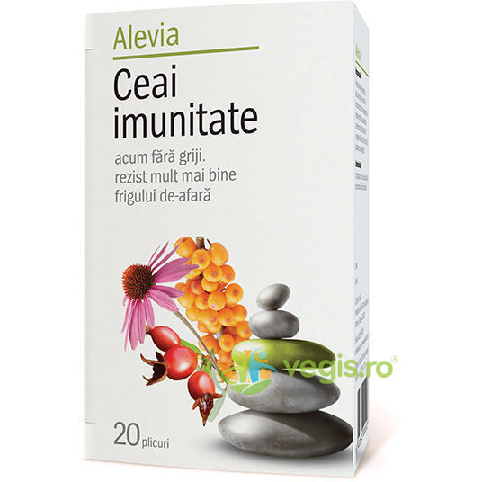 Imunitate Forte 40cpr + Ceai Imunitate 20dz Gratis, ALEVIA, Pachete Suplimente, 3, Vegis.ro