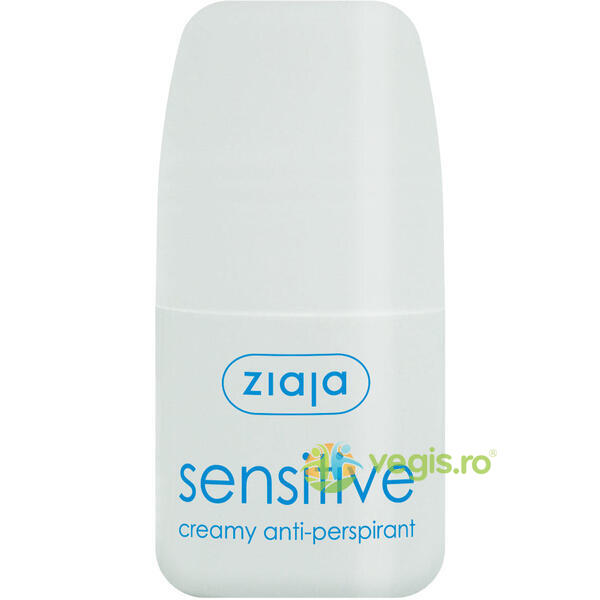 Antiperspirant Roll-On Sensitive Pentru Piele Sensibila 60ml, ZIAJA, Deodorante naturale, 1, Vegis.ro