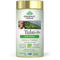 Ceai Verde Tulsi Ecologic/Bio 100g ORGANIC INDIA