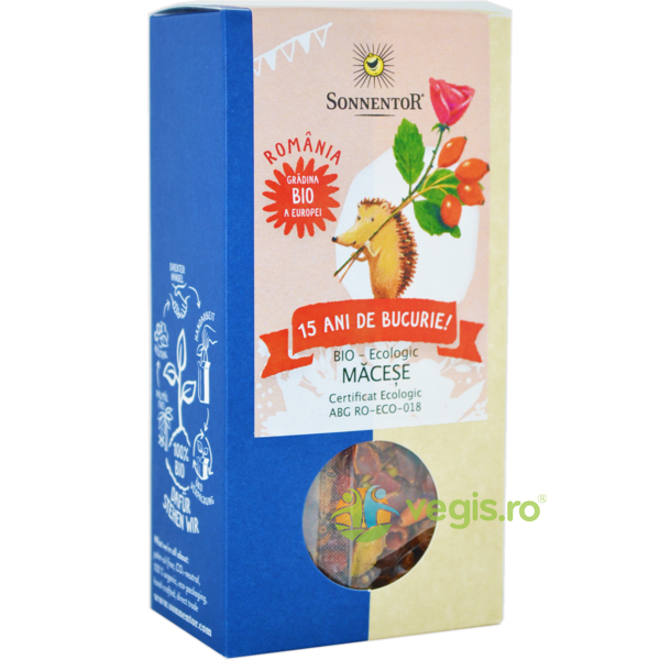 Ceai din Fructe de Macese Ecologic/Bio 100gr, SONNENTOR, Alimente BIO/ECO, 1, Vegis.ro