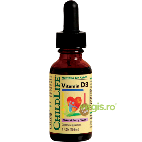 Kit de Imunitate pentru Copii Vitamina C 118.50ml + Vitamina D3 29.60ml Secom,, CHILD LIFE ESSENTIALS, Suplimente pentru copii, 3, Vegis.ro