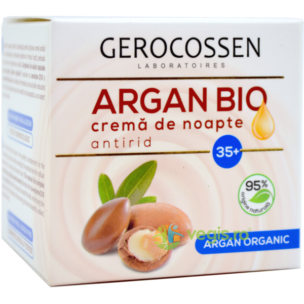 Argan Bio Crema Antirid de Noapte 35+ 50ml, GEROCOSSEN, Cosmetice ten, 1, Vegis.ro