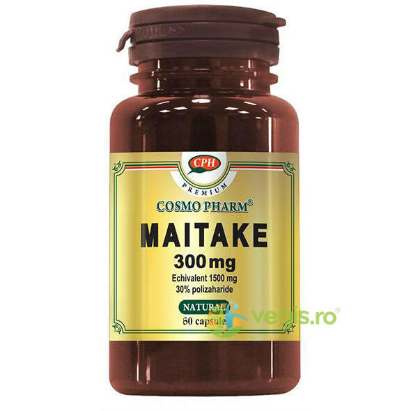 Maitake 300mg 60cps Premium, COSMOPHARM, Capsule, Comprimate, 1, Vegis.ro
