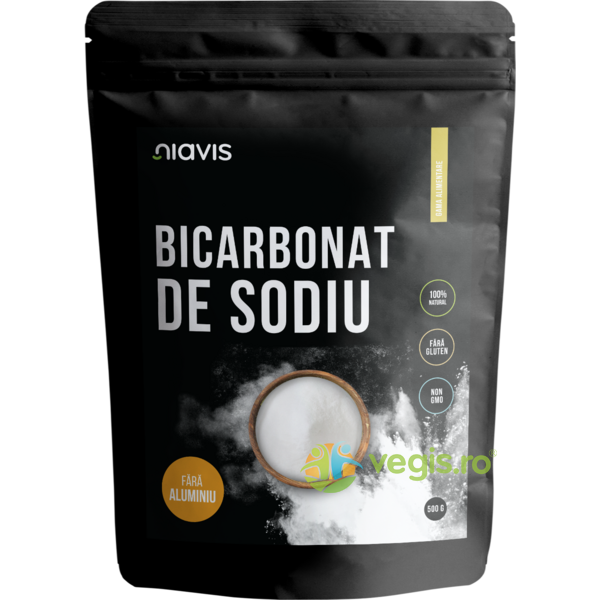 Bicarbonat De Sodiu Fara Aluminiu Pulbere Naturala 500g, NIAVIS, Mirodenii prajituri, 1, Vegis.ro