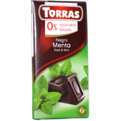 Ciocolata Neagra cu Menta fara Gluten 75g TORRAS