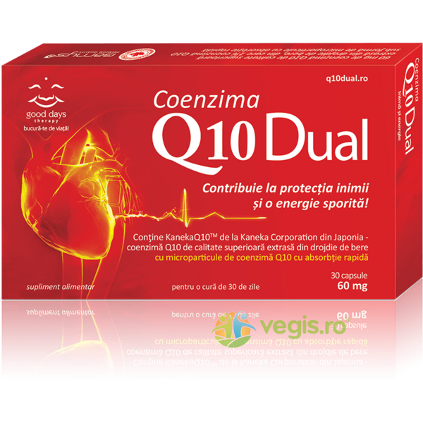 Coenzima Q10 Dual 30cps Good Days Therapy,, BIOPOL, Capsule, Comprimate, 1, Vegis.ro