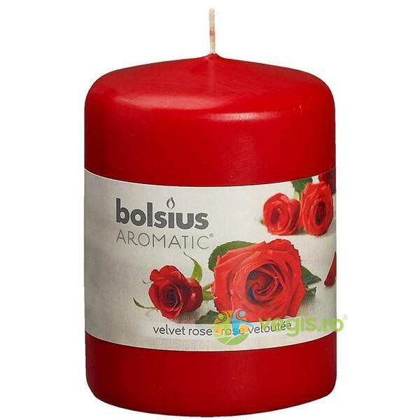 Lumanare Parfumata Stalp cu Aroma Trandafir 80x60, BOLSIUS, Lumanari parfumate, 1, Vegis.ro