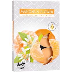 Set Lumanari Tip Pastila Aroma Floare de Mandarin 6 buc. BISPOL
