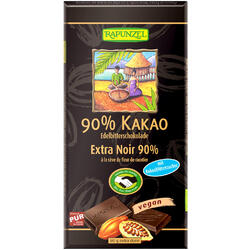 Ciocolata Amaruie 90% Cacao si Zahar de Cocos Vegana Ecologica/Bio 80g RAPUNZEL