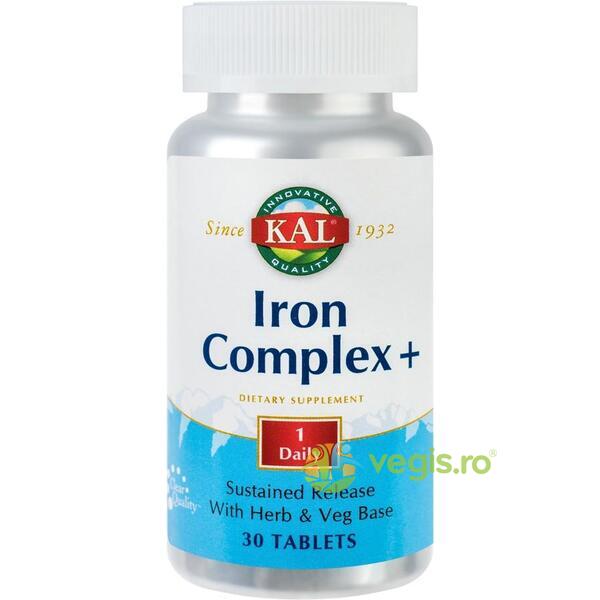 Iron Complex+ 30cpr Secom,, KAL, Capsule, Comprimate, 1, Vegis.ro
