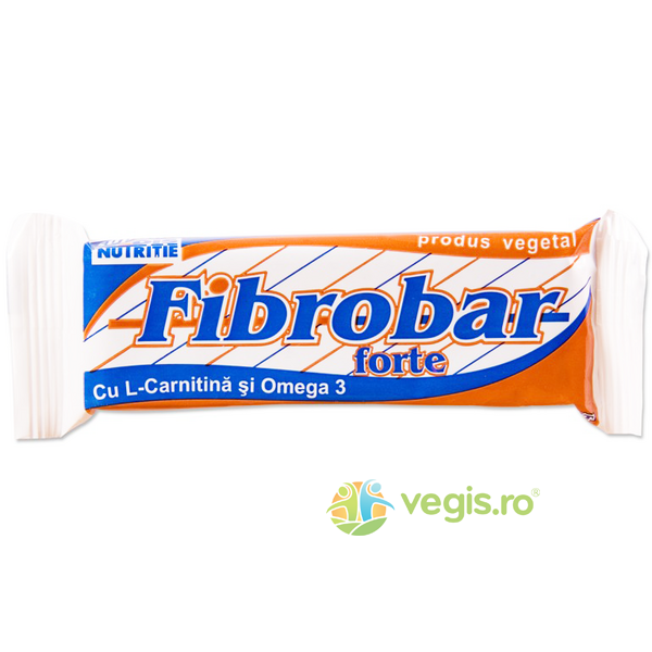 Baton Fibrobar Forte cu L-Carnitina si Omega 3 60g, REDIS, Batoane Proteice, 1, Vegis.ro
