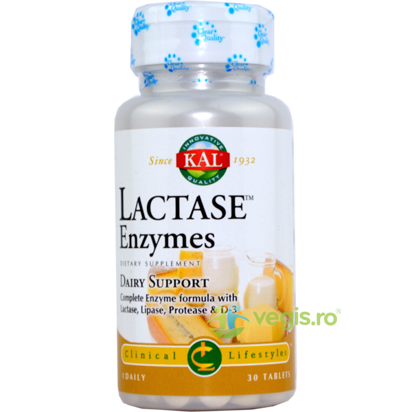 Lactase Enzymes 30cps Secom,, KAL, Capsule, Comprimate, 1, Vegis.ro
