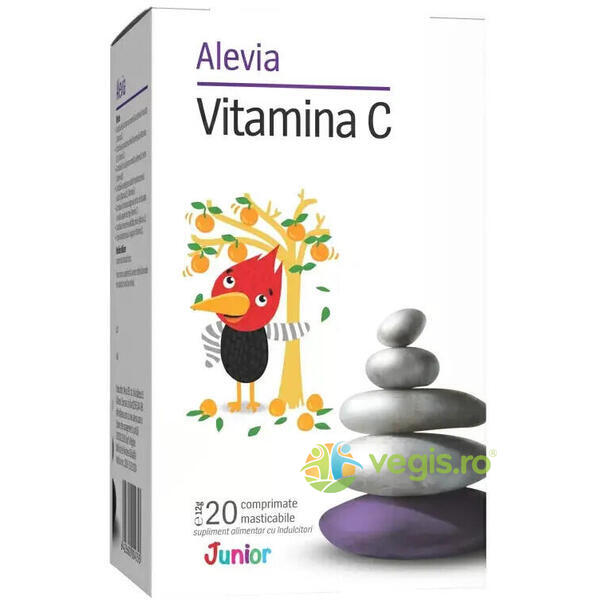 Vitamina C Junior 20cpr, ALEVIA, Capsule, Comprimate, 1, Vegis.ro