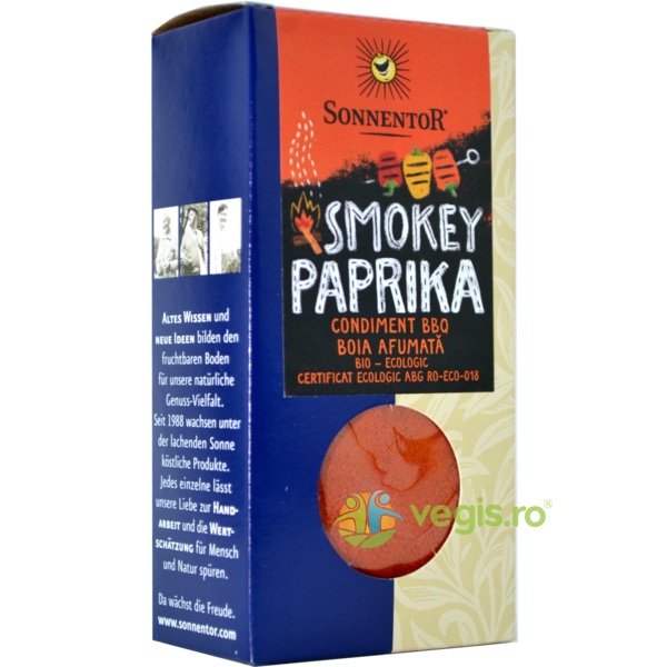 Amestec de Condimente pentru Gratar - Smokey Paprika Ecologic/Bio 50g, SONNENTOR, Condimente, 1, Vegis.ro