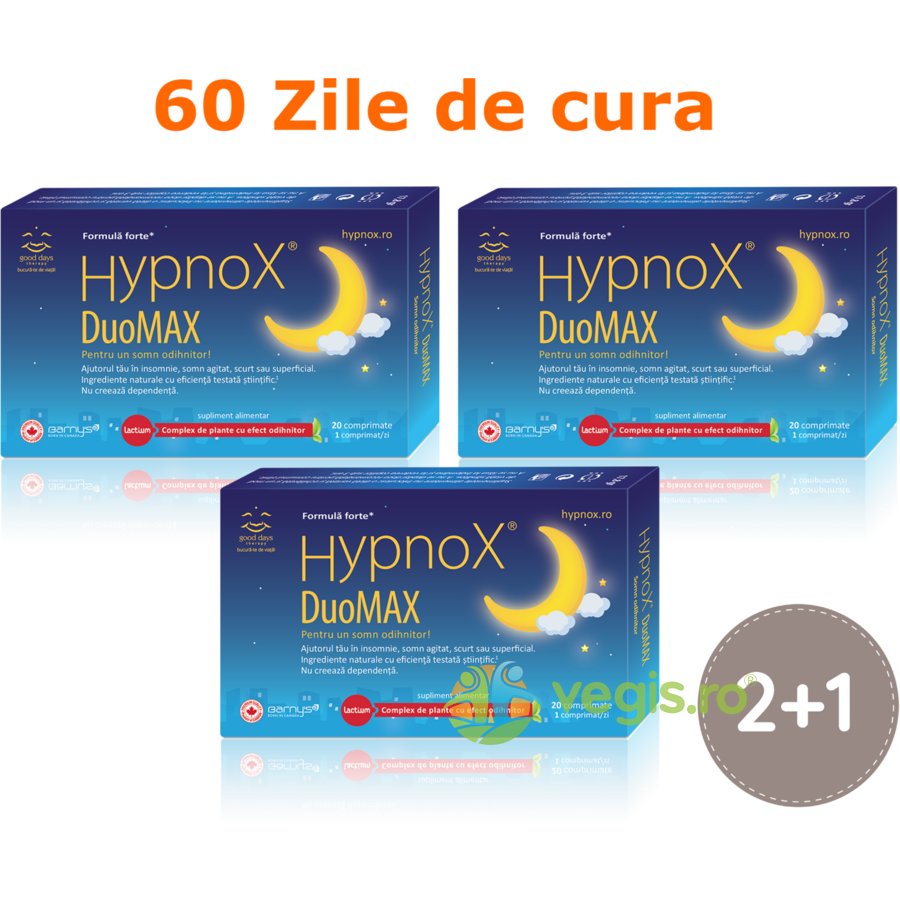 Pachet Hypnox DuoMAX 20cpr 20cpr Capsule, Comprimate