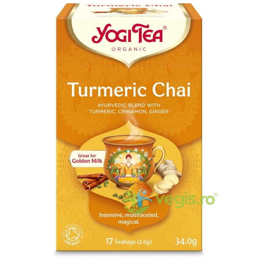 Ceai Turmeric Chai Ecologic/Bio 17dz 34g (Doze Ceaiuri doze