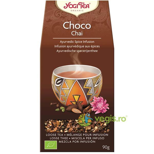 Ceai Choco cu Cacao Ecologic/Bio 90g, YOGI TEA, Ceaiuri vrac, 1, Vegis.ro