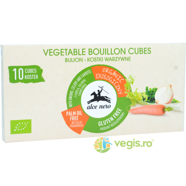 Cub De Supa Cu Legume fara Gluten Ecologic/Bio 10buc - 100g, ALCE NERO, Condimente, 1, Vegis.ro