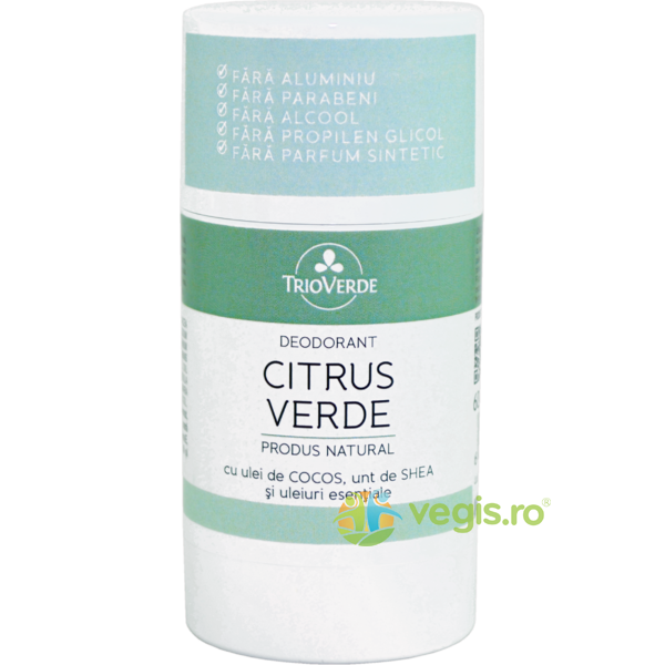 Deodorant Natural cu Citrus Verde 60g, TRIO VERDE, Deodorante naturale, 1, Vegis.ro