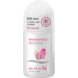 Deodorant Natural Roll-on Ida cu Orhidee si Lotus 50ml VIVA NATURA