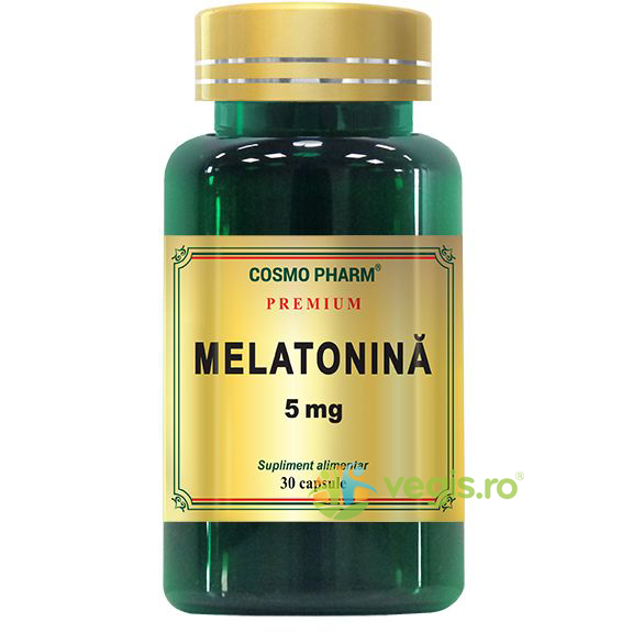 Melatonina 5mg 30cps Premium, COSMOPHARM, Capsule, Comprimate, 1, Vegis.ro