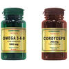 Omega 3-6-9 Ulei din Seminte de In 1000mg Premium 60cps + Cordyceps Premium 30cps Pachet 1+1 COSMOPHARM