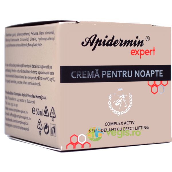 Crema de Noapte Apidermin Expert 50ml, COMPLEX APICOL, Cosmetice ten, 3, Vegis.ro